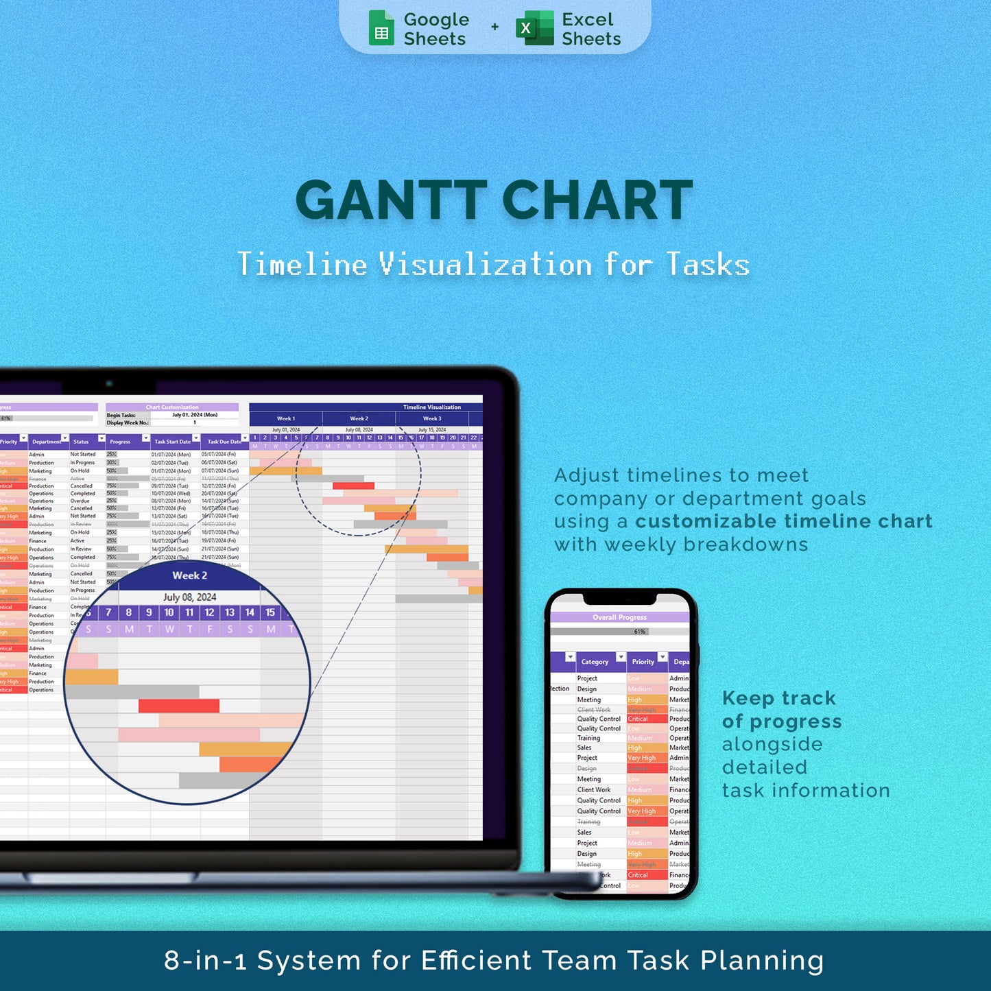 Team Task Management System (8-in-1 Pack)